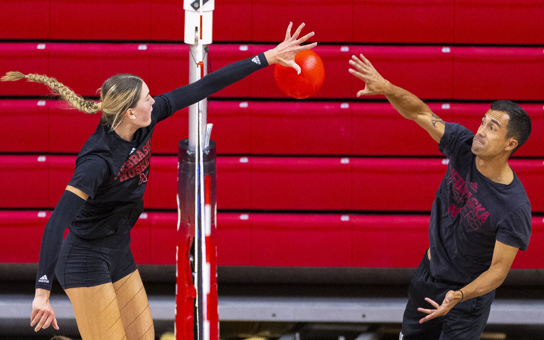 NU volleyball practice